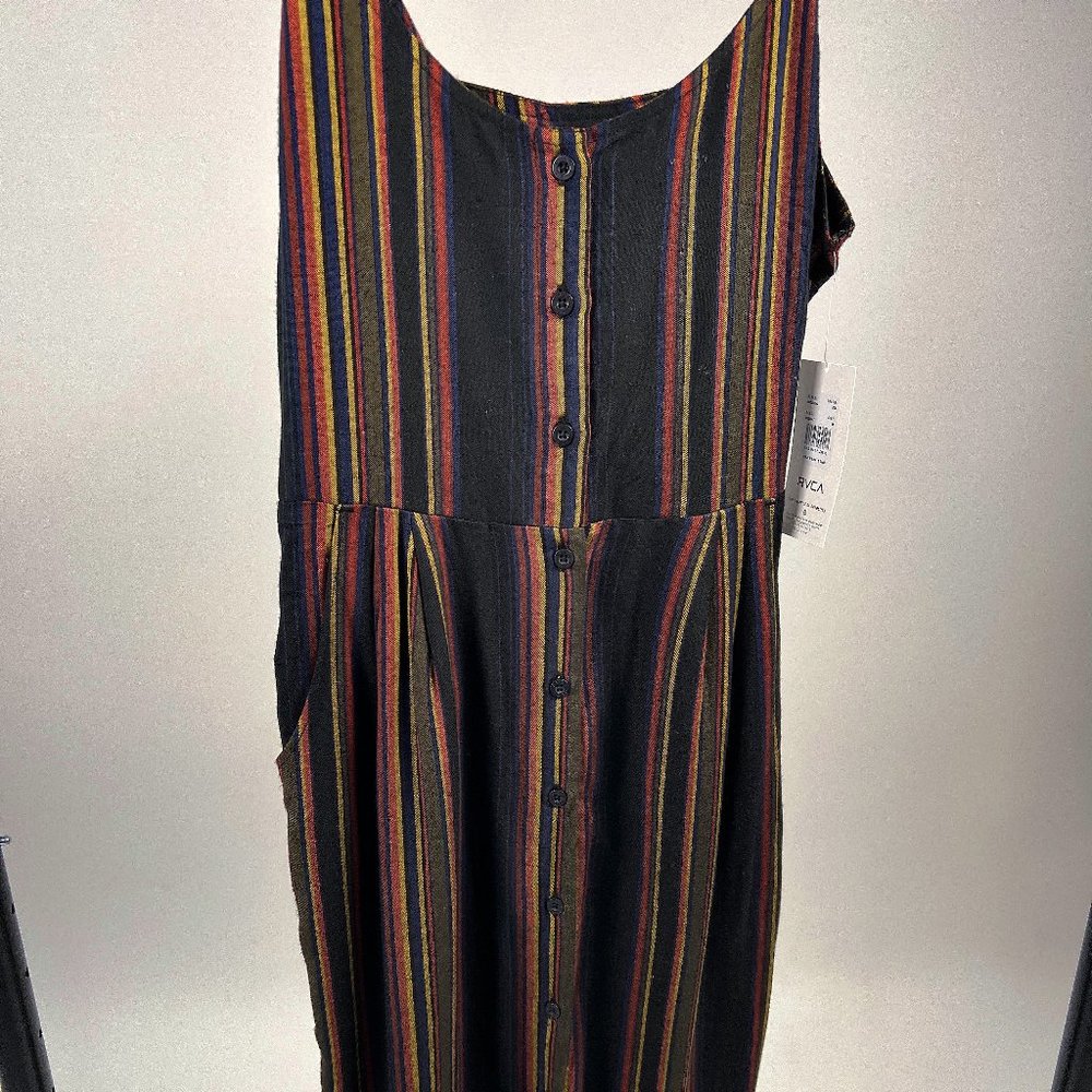 RVCA Medway Striped Midi Dress